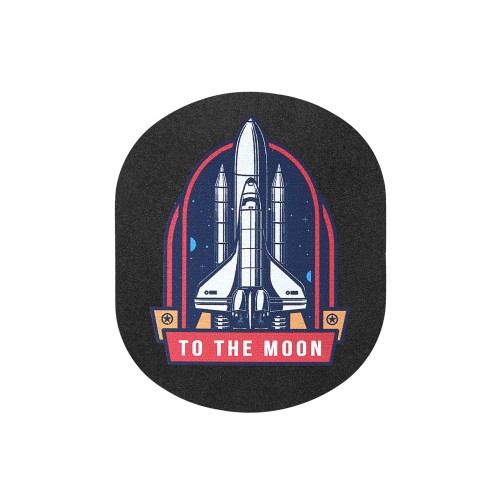 ПАТЧ ОВАЛ nubuk (чёрный) 6,0 х 5,0 см