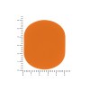 ПАТЧ ОВАЛ soft-touch (оранжевый ) 6,0 х 5,0 см