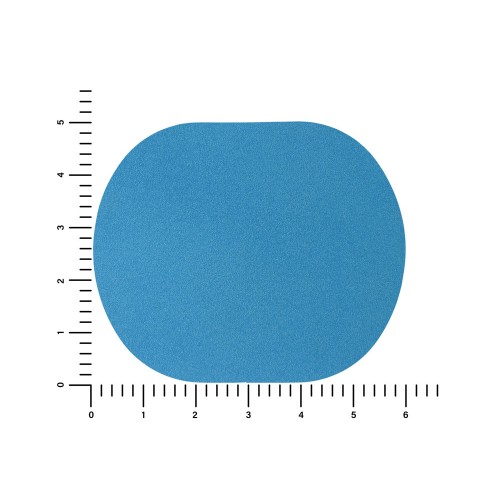 ПАТЧ ОВАЛ nubuk (голубой) 6,0 х 5,0 см