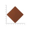 ПАТЧ РОМБ nubuk (коричневый ) 7,6 х 7,6 см