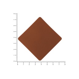 ПАТЧ РОМБ nubuk (коричневый ) 7,6 х 7,6 см