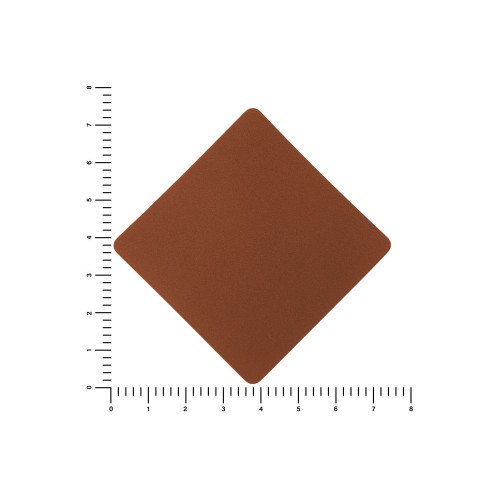 ПАТЧ РОМБ nubuk (коричневый ) 7,6 х 7,6 см
