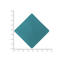ПАТЧ РОМБ nubuk (голубой) 7,6 х 7,6 см