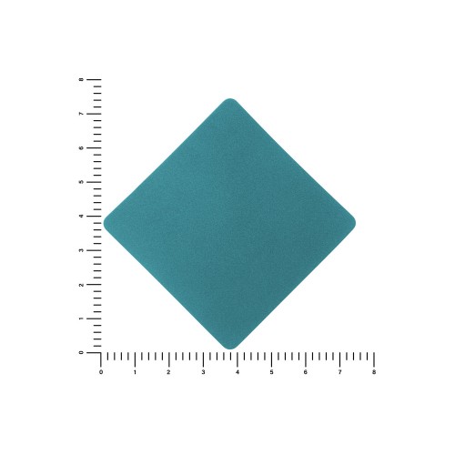 ПАТЧ РОМБ nubuk (голубой) 7,6 х 7,6 см