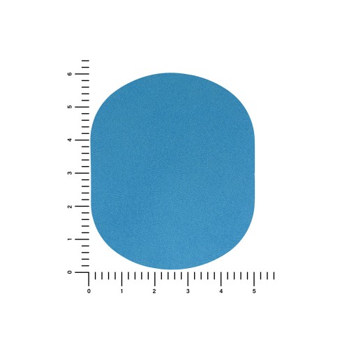ПАТЧ ОВАЛ nubuk (голубой) 6,0 х 5,0 см
