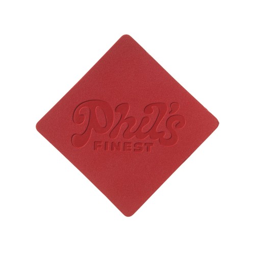 ПАТЧ РОМБ nubuk (красный) 7,6 х 7,6 см