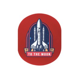 ПАТЧ ОВАЛ soft-touch (красный) 6,0 х 5,0 см