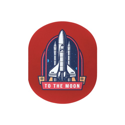 ПАТЧ ОВАЛ soft-touch (красный) 6,0 х 5,0 см