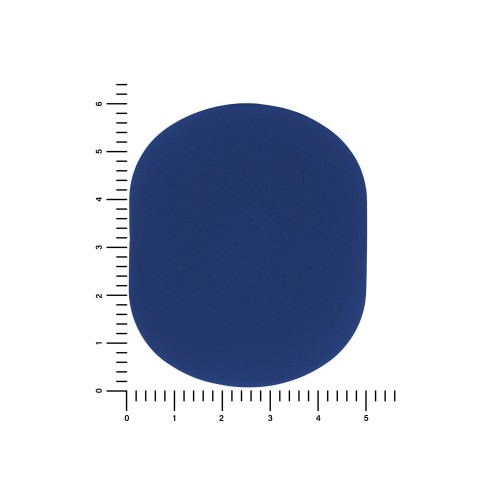ПАТЧ ОВАЛ soft-touch (синий) 6,0 х 5,0 см