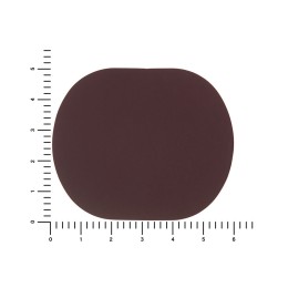 ПАТЧ ОВАЛ soft-touch (коричневый ) 6,0 х 5,0 см