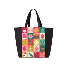 Сумка для шопинга с донной складкой и ручкой из нетканого PET материала