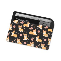 Картхолдер для 3-х карт с возможностью полноцветной  УФ-печати, софт-тач