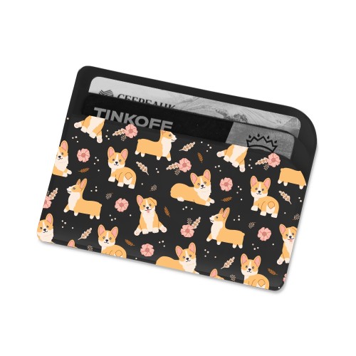 Картхолдер для 3-х карт с возможностью полноцветной  УФ-печати, софт-тач