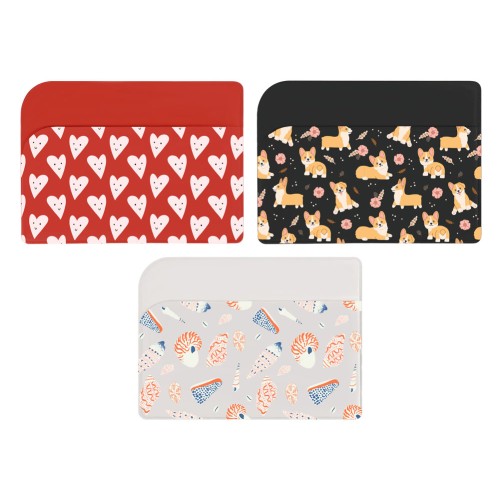 Картхолдер для 3-х карт с возможностью полноцветной  УФ-печати, софт-тач