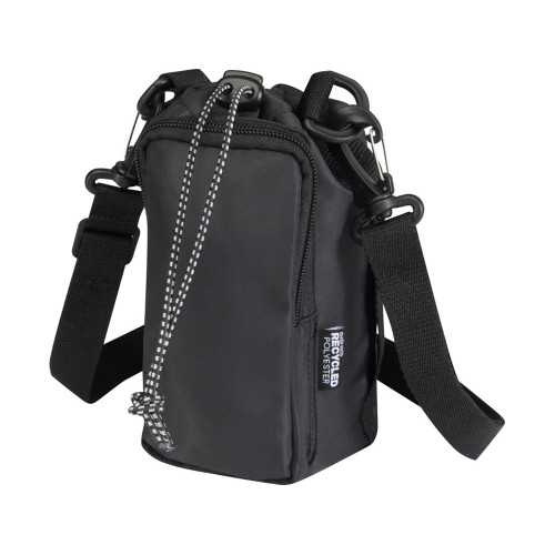 Трип Эви дорожная сумка для бутылок из переработанного материала объемом 2 л, черный