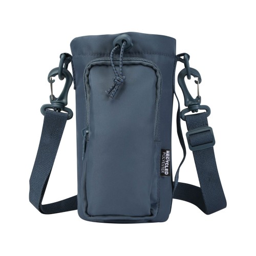 Трип Эви дорожная сумка для бутылок из переработанного материала объемом 2 л, серо-синий