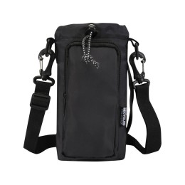 Трип Эви дорожная сумка для бутылок из переработанного материала объемом 2 л, черный