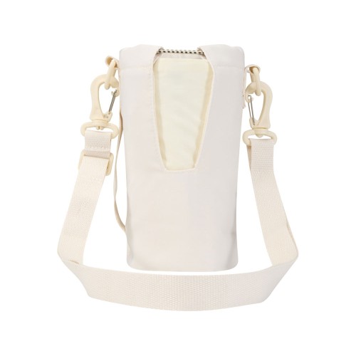 Трип Эви дорожная сумка для бутылок из переработанного материала объемом 2 л, кремовый