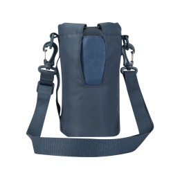 Трип Эви дорожная сумка для бутылок из переработанного материала объемом 2 л, серо-синий