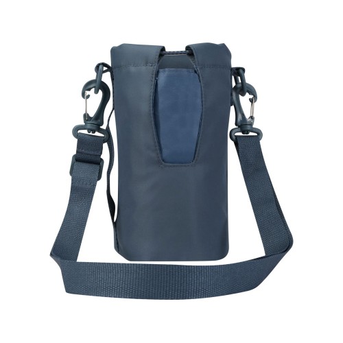 Трип Эви дорожная сумка для бутылок из переработанного материала объемом 2 л, серо-синий