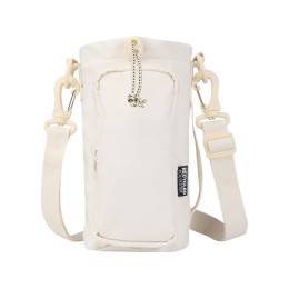 Трип Эви дорожная сумка для бутылок из переработанного материала объемом 2 л, кремовый