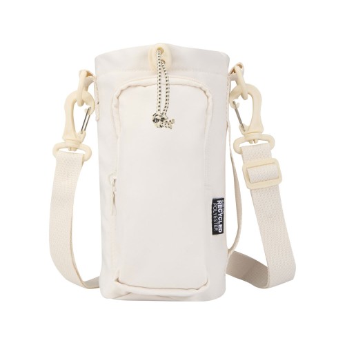Трип Эви дорожная сумка для бутылок из переработанного материала объемом 2 л, кремовый