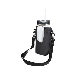 Трип Эви дорожная сумка для бутылок из переработанного материала объемом 2 л, черный