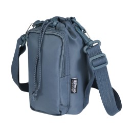 Трип Эви дорожная сумка для бутылок из переработанного материала объемом 2 л, серо-синий