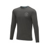 Ponoka мужская футболка из органического хлопка, длинный рукав, storm grey