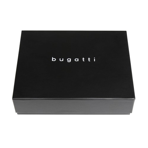 Зажим для денег BUGATTI КОМЕТА | COMET, с защитой данных RFID, черный, натуральная воловья кожа, 11х0,5х8,5 см