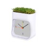 Часы настольные "Grass", белый/зеленый