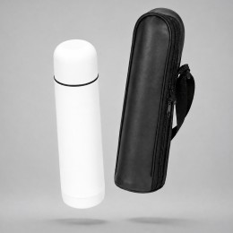 Термос «Ямал Soft Touch» с чехлом, 500мл, белый