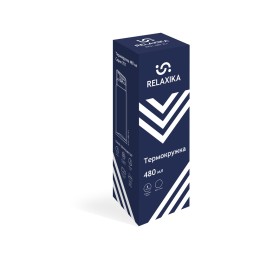 Термокружка Relaxika 701 (0,48 литра), синяя (без лого)