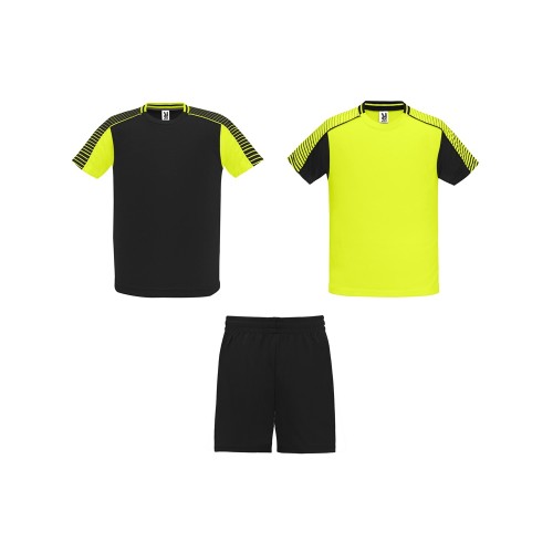 Спортивный костюм "Juve", неоновый желтый/черный
