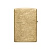 Зажигалка ZIPPO Classic с покрытием Tumbled Brass, латунь/сталь, золотистая, матовая, 38x13x57 мм