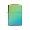 Зажигалка ZIPPO Classic с покрытием High Polish Teal, латунь/сталь, зелёная, глянцевая, 38x13x57 мм