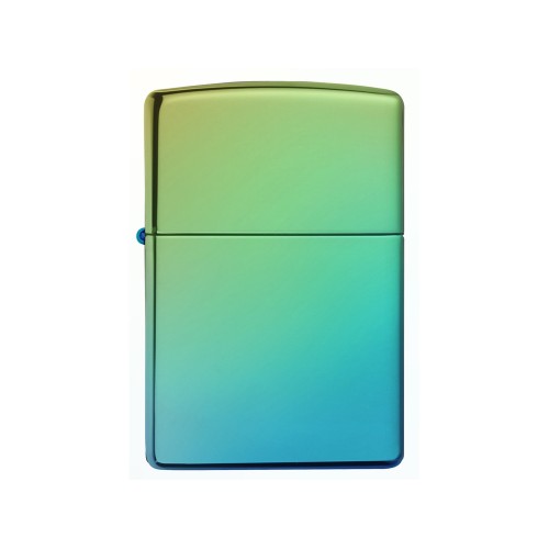 Зажигалка ZIPPO Classic с покрытием High Polish Teal, латунь/сталь, зелёная, глянцевая, 38x13x57 мм