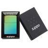 Зажигалка ZIPPO Classic с покрытием High Polish Teal, латунь/сталь, зелёная, глянцевая, 38x13x57 мм