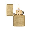 Зажигалка ZIPPO Classic с покрытием Tumbled Brass, латунь/сталь, золотистая, матовая, 38x13x57 мм