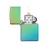 Зажигалка ZIPPO Classic с покрытием High Polish Teal, латунь/сталь, зелёная, глянцевая, 38x13x57 мм