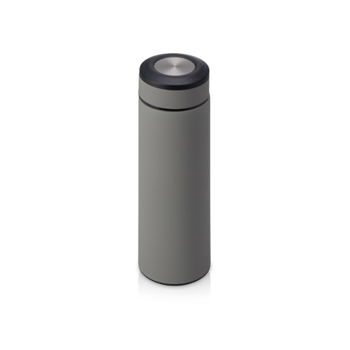 Вакуумный термос "Vacuum Flask C1", soft touch, 420мл, серый
