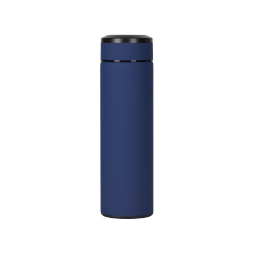 Вакуумный термос "Vacuum Flask C1", soft touch, 420мл, темно-синий