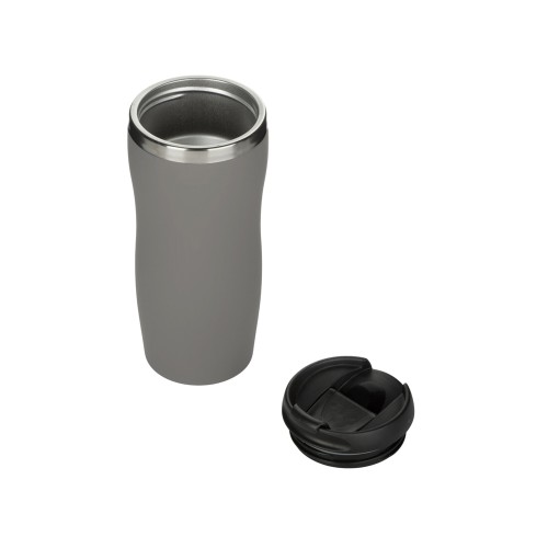 Термокружка "Double wall mug C1", soft touch, 350 мл, серый