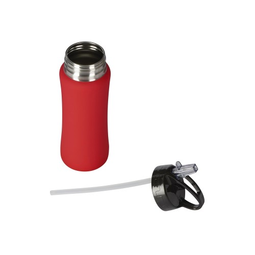 Бутылка для воды "Bottle C1", сталь, soft touch, 600 мл, красный (Р)