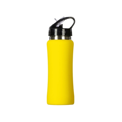 Бутылка для воды "Bottle C1", сталь, soft touch, 600 мл, желтый