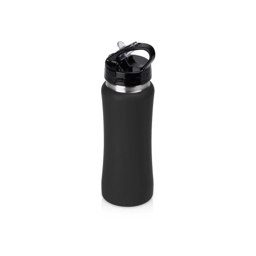 Бутылка для воды "Bottle C1", сталь, soft touch, 600 мл, черный