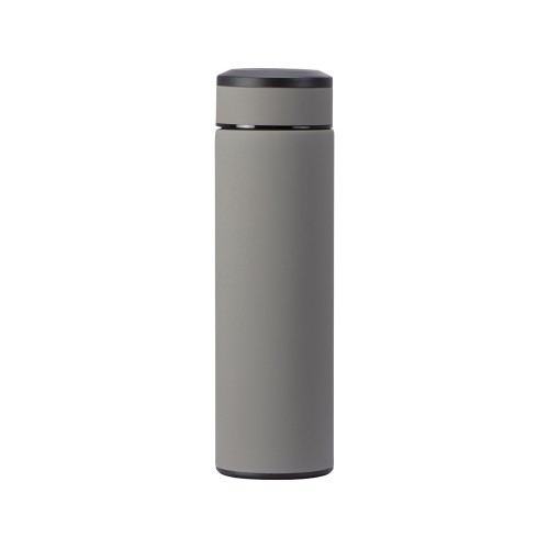 Вакуумный термос "Vacuum Flask C1", soft touch, 420мл, серый