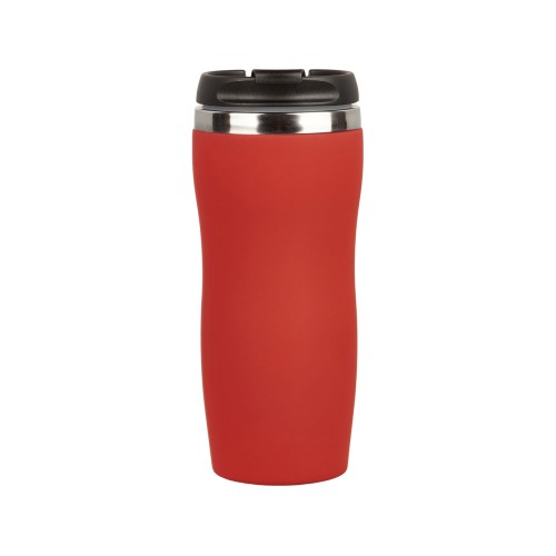 Термокружка "Double wall mug C1", soft touch, 350 мл, красный (Р)