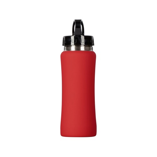 Бутылка для воды "Bottle C1", сталь, soft touch, 600 мл, красный