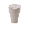 Силиконовый складной стакан "GoCup", бежевый